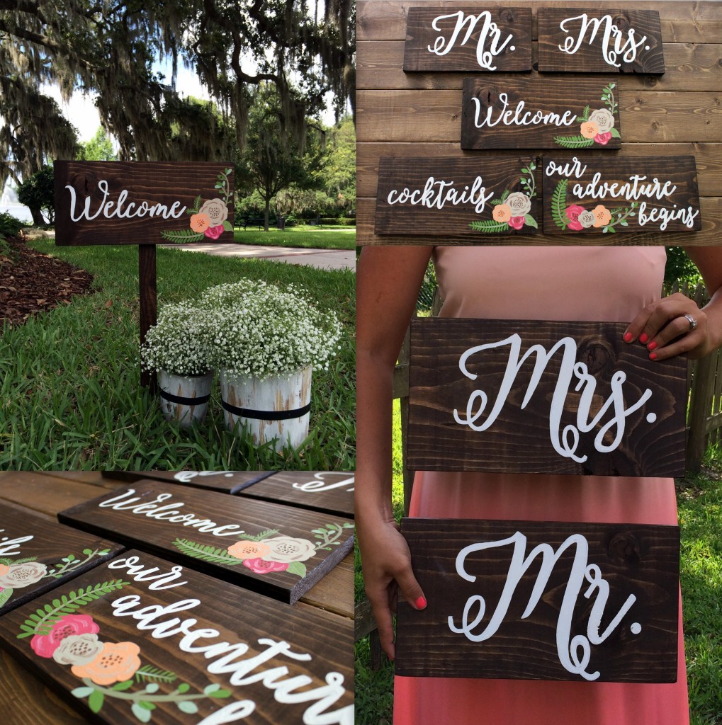 DIY Wedding Calligraphy Signs Within the Grove