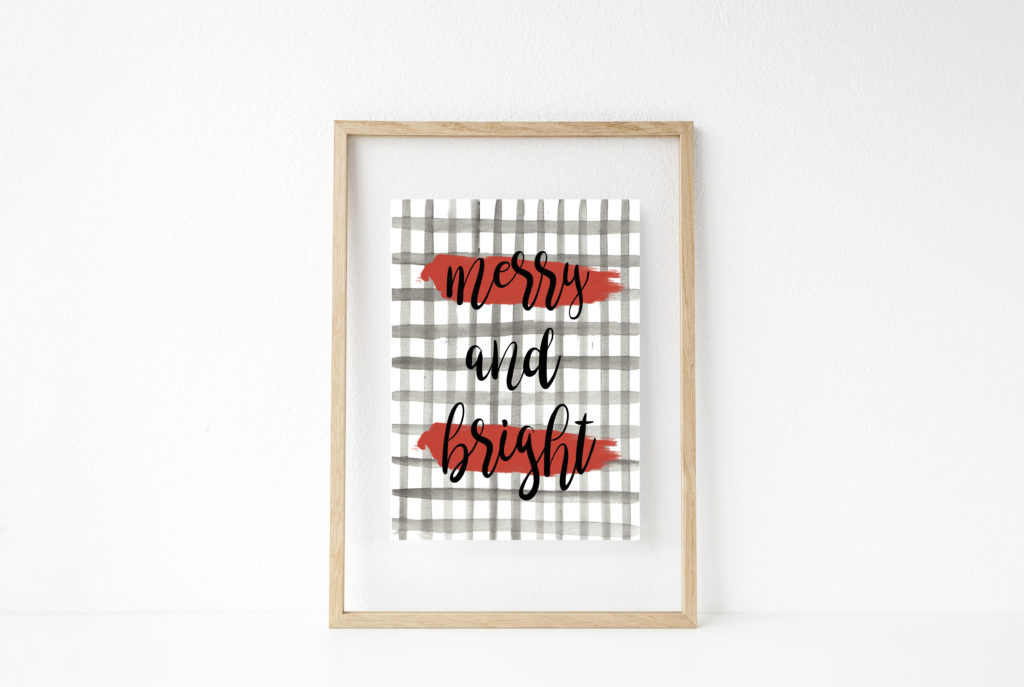Free Printable // Merry and Bright Within the Grove