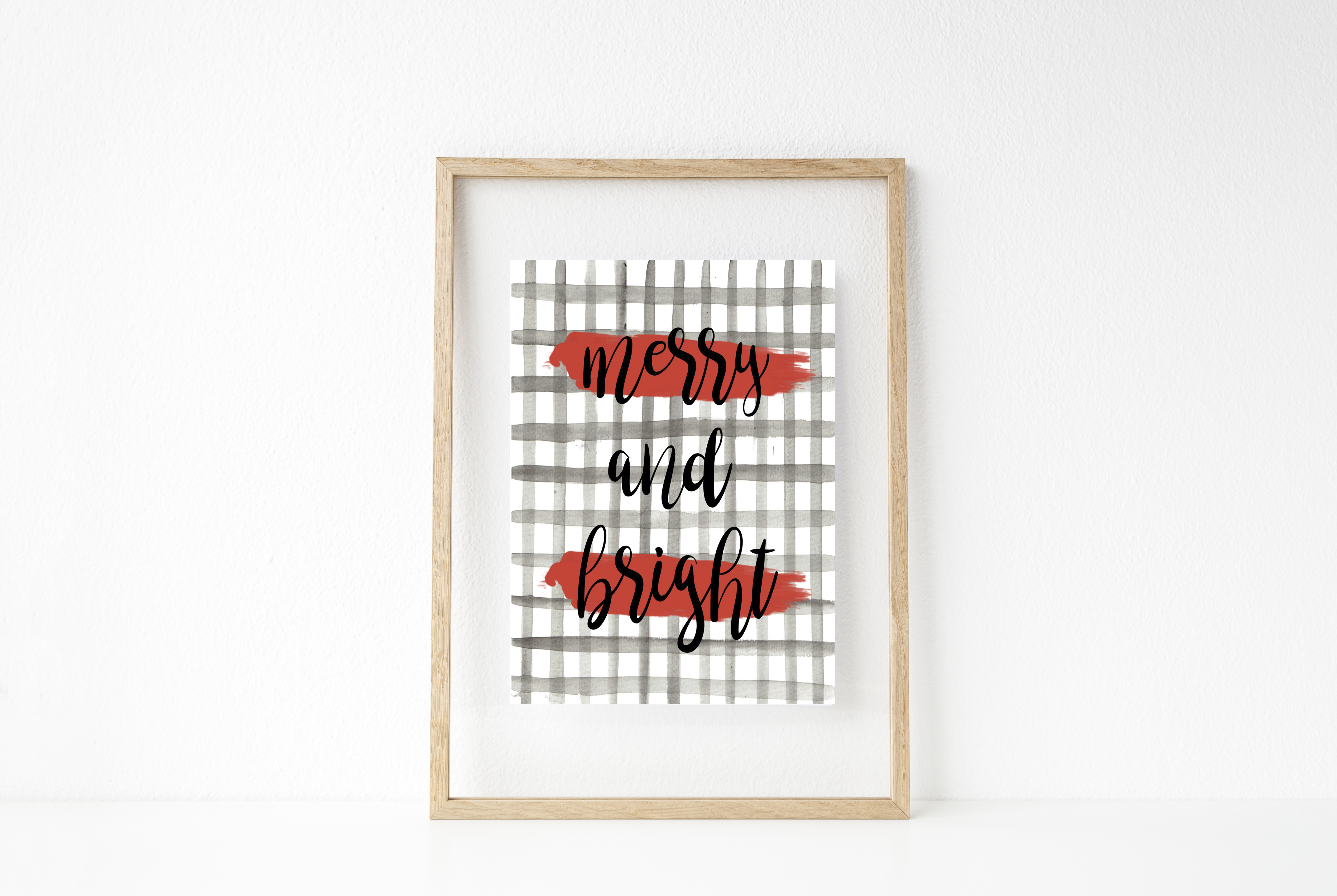 Merry and Bright Free Printable