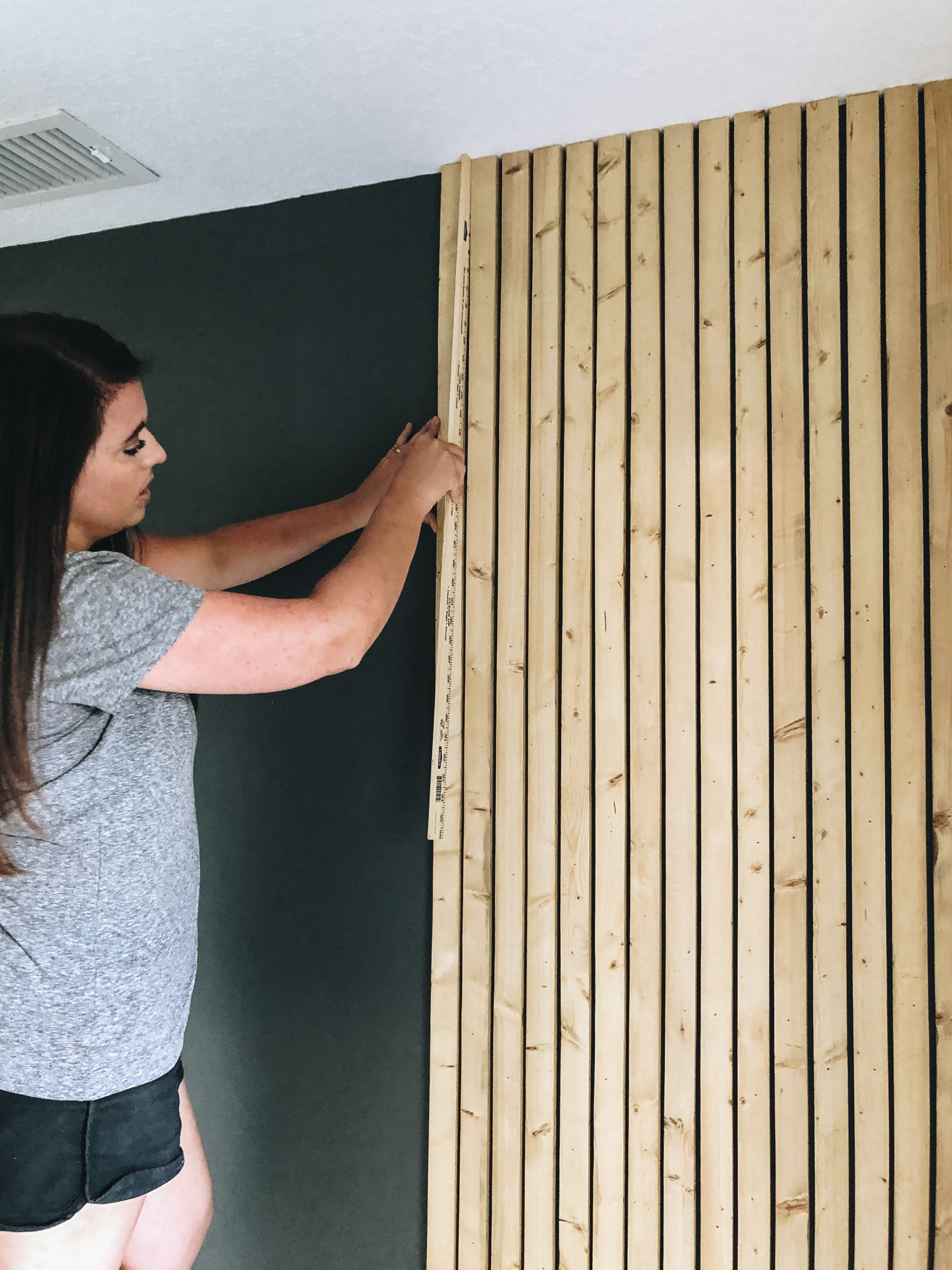 DIY Wood Slat Wall - Within The Grove